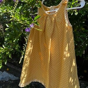 Yellow Polka Dot Sleeveless Dress